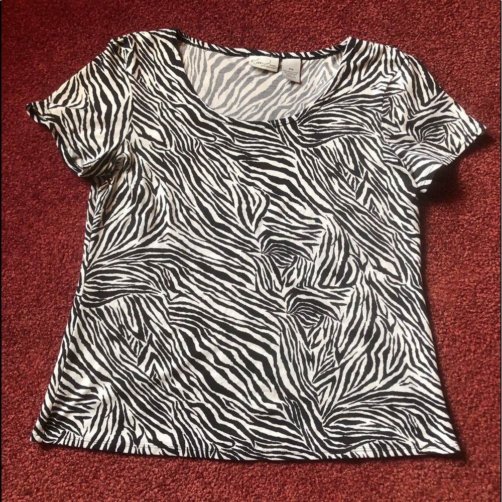 KIM ROGERS ZEBRA 🦓 PRINT BLOUSE